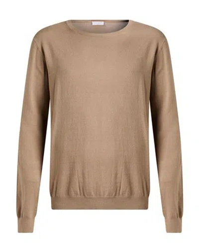 Majestic Filatures Man Sweater Khaki Size M Organic Cotton, Elastane In Brown