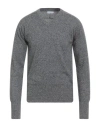 Majestic Filatures Man Sweater Lead Size M Cashmere In Gray