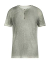 Majestic Filatures Man Sweater Lead Size M Linen, Elastane In Grey