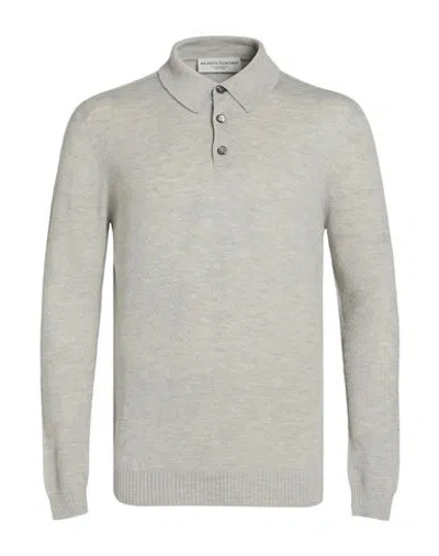 Majestic Filatures Man Sweater Light Grey Size M Cashmere In Gold