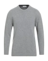Majestic Filatures Man Sweater Light Grey Size M Wool, Cashmere In Gray