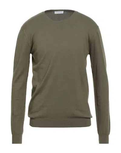 Majestic Filatures Man Sweater Military Green Size M Organic Cotton, Elastane