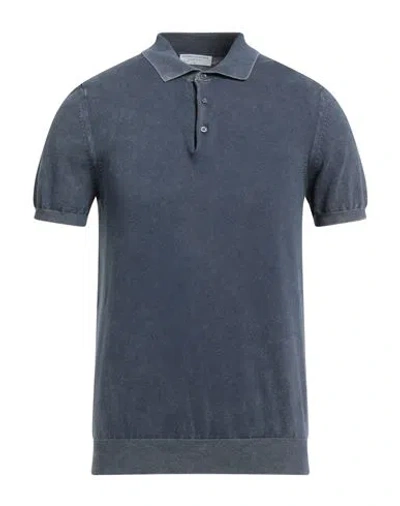 Majestic Filatures Man Sweater Slate Blue Size M Organic Cotton, Elastane