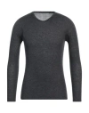 Majestic Filatures Man Sweater Steel Grey Size S Cashmere