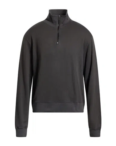 Majestic Filatures Man Sweatshirt Charcoal Size M Organic Cotton, Polyamide, Elastane In Multi