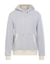 Majestic Filatures Man Sweatshirt Light Grey Size M Cotton In Grey