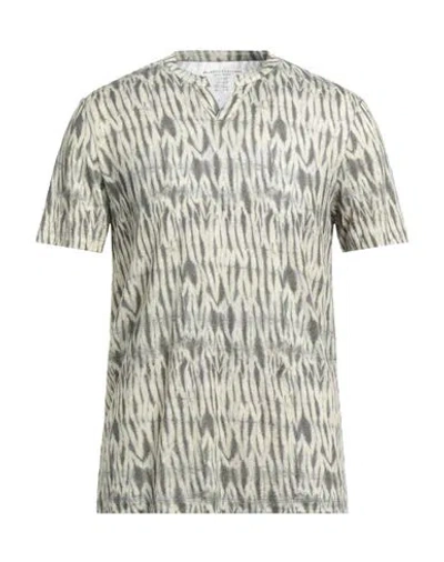 Majestic Filatures Man T-shirt Beige Size M Linen, Elastane