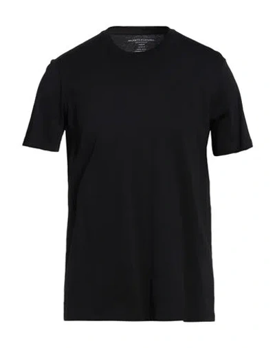 Majestic Filatures Man T-shirt Black Size Xl Cotton In Black
