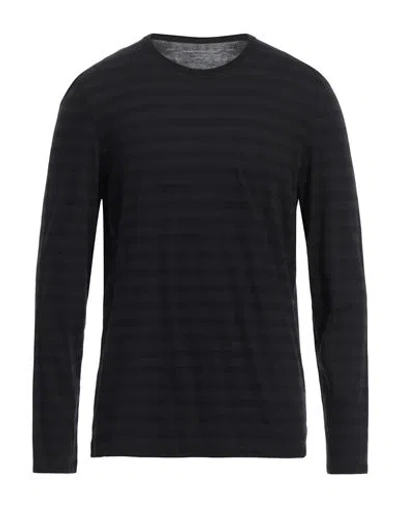 Majestic Filatures Man T-shirt Black Size L Cotton, Cashmere, Silk