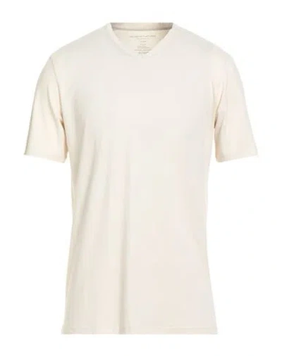 Majestic Filatures Man T-shirt Ivory Size M Cotton, Elastane In White