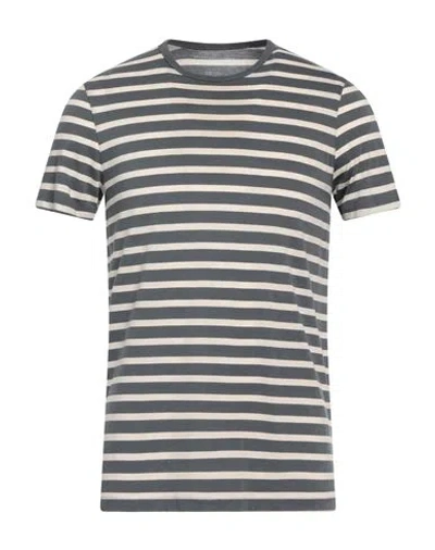 Majestic Filatures Man T-shirt Lead Size M Lyocell, Cotton In Grey