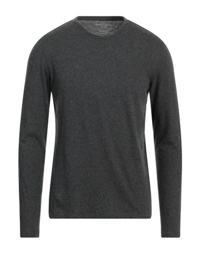 Majestic Filatures Man T-shirt Lead Size Xl Cotton, Cashmere In Grey