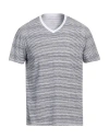 Majestic Filatures Man T-shirt Midnight Blue Size M Cotton, Elastane In Blue