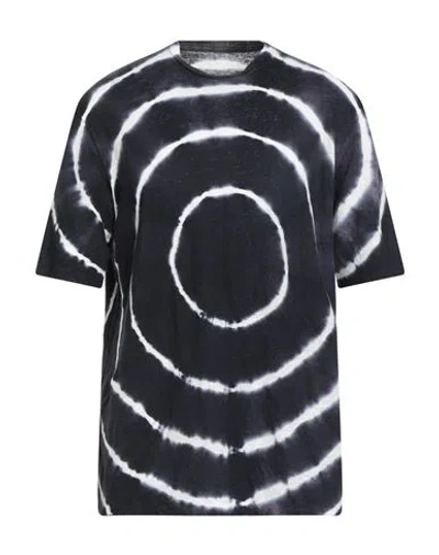 Majestic Filatures Man T-shirt Midnight Blue Size M Linen, Elastane