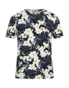 Majestic Filatures Man T-shirt Midnight Blue Size M Viscose, Linen, Elastane In Blue