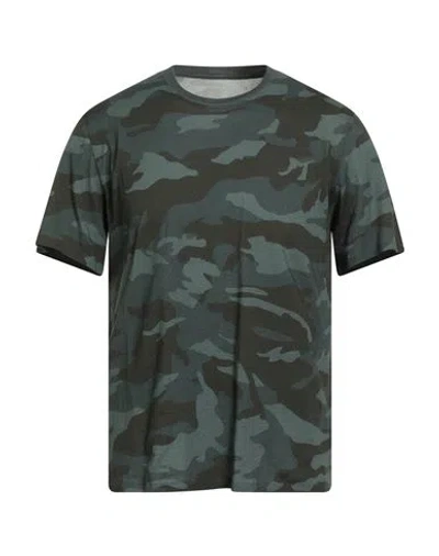 Majestic Filatures Man T-shirt Military Green Size M Cotton In Multi