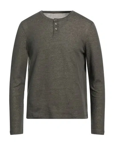 Majestic Filatures Man T-shirt Military Green Size M Cotton, Cashmere