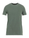 Majestic Filatures Man T-shirt Military Green Size M Cotton, Elastane