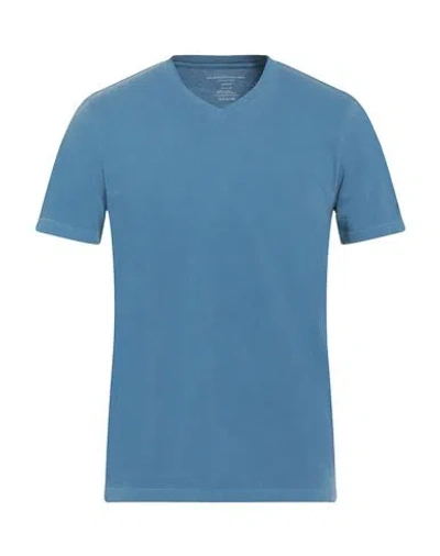 Majestic Filatures Man T-shirt Pastel Blue Size M Cotton, Elastane