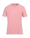 Majestic Filatures Man T-shirt Pink Size Xl Linen, Elastane