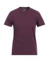 Majestic Filatures Man T-shirt Plum Size M Organic Cotton, Recycled Cotton In Purple