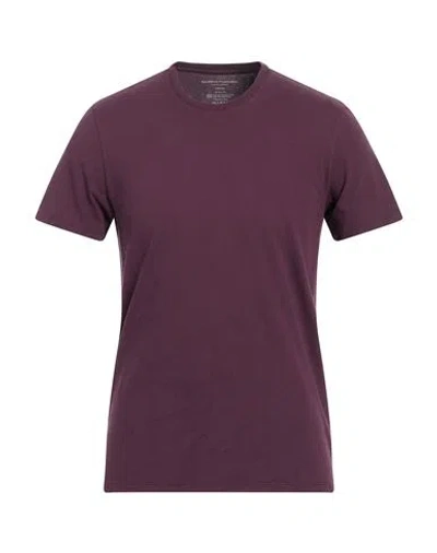 Majestic Filatures Man T-shirt Plum Size M Organic Cotton, Recycled Cotton In Purple
