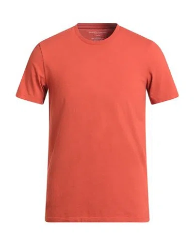Majestic Filatures Man T-shirt Rust Size M Organic Cotton, Recycled Cotton In Red