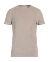 Majestic Filatures Man T-shirt Sand Size M Cotton, Modal In Beige