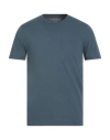 Majestic Filatures Man T-shirt Slate Blue Size M Organic Cotton, Recycled Cotton In Green