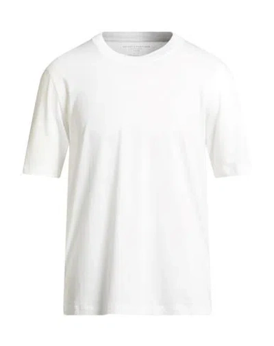 Majestic Filatures Man T-shirt White Size M Lyocell, Organic Cotton