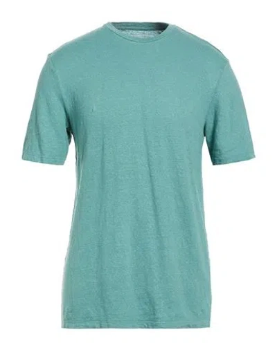 Majestic Filatures Man T-shirt Emerald Green Size M Linen, Elastane