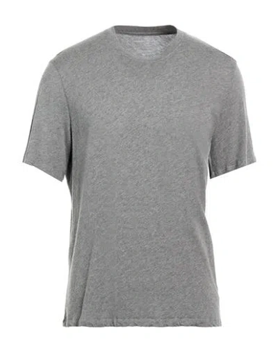 Majestic Filatures Man T-shirt Grey Size M Organic Cotton, Cashmere In Gray
