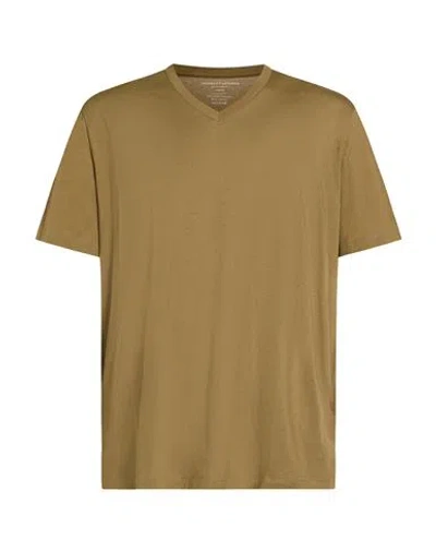 Majestic Filatures Man T-shirt Khaki Size 3xl Organic Cotton In Sand