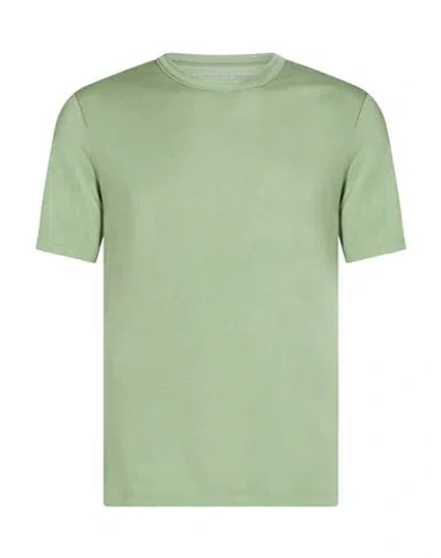 Majestic Filatures Man T-shirt Sage Green Size M Micro Modal, Cashmere