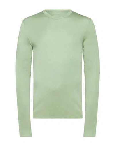 Majestic Filatures Man T-shirt Sage Green Size M Micro Modal, Cashmere