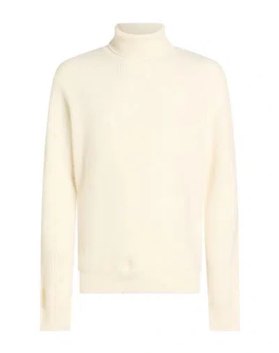 Majestic Filatures Man Turtleneck Cream Size M Cashmere In Pink