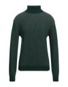 Majestic Filatures Man Turtleneck Green Size M Wool, Cashmere In Green
