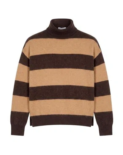Majestic Filatures Man Turtleneck Light Brown Size 1 Wool, Cashmere