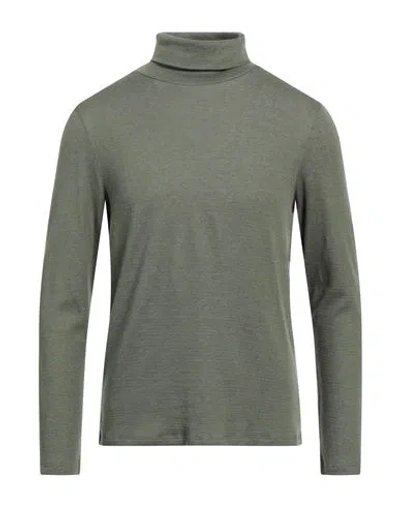 Majestic Filatures Man Turtleneck Military Green Size M Cotton, Cashmere