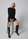 Majestic Filatures Organic Cotton Stretch Long Sleeve Crewneck Dress