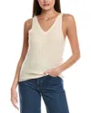 Majestic Filatures Pointelle Wool-blend Top In Neutral