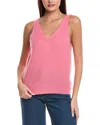 Majestic Filatures Pointelle Wool-blend Top In Pink