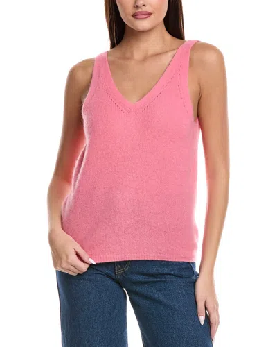 Majestic Filatures Pointelle Wool-blend Top In Pink