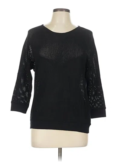 Pre-owned Majestic Filatures Pullover Sweater In Black