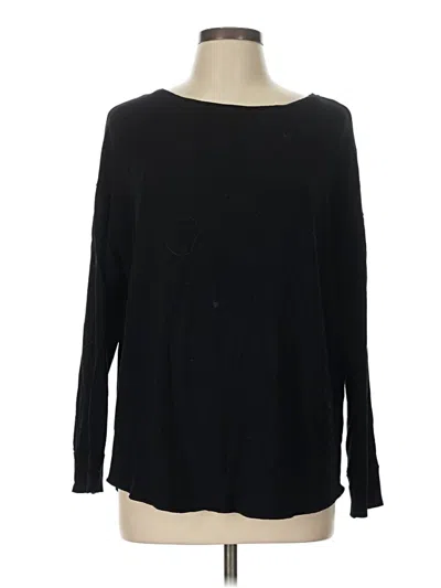 Pre-owned Majestic Filatures Pullover Sweater In Black