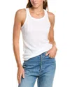 Majestic Lyocell Baby Ribbed Tank In White