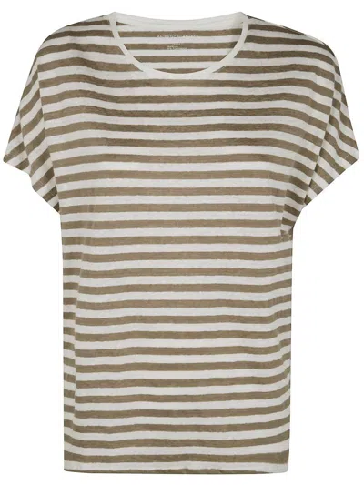 MAJESTIC MAJESTIC FILATURES ROUND NECK SHORT SLEEVES SWEATER