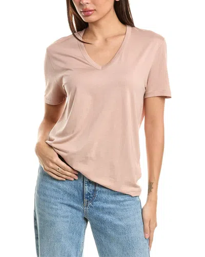Majestic Filatures Woman T-shirt Light Brown Size 1 Lyocell, Cotton In Pink