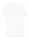 Majestic Filatures Short-sleeved White Shirt With Classic Collar In White