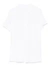 Majestic Filatures Short-sleeved White Shirt With Classic Collar In White